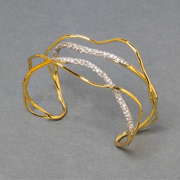 Alexis Bittar Jewelry - ALEXIS BITTAR Solanales Crystal Cuff Bracelet in Champagne